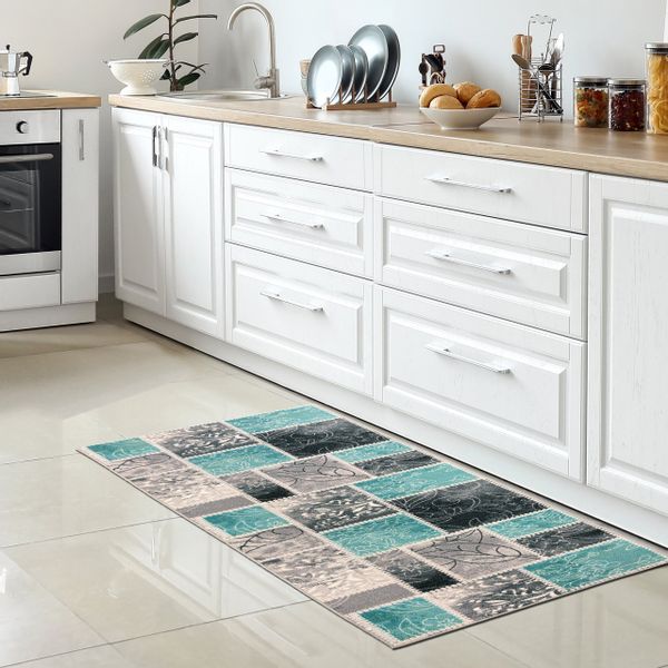 Carpetia Teppich Küchenläufer Moderner Teppich mit günstig online kaufen