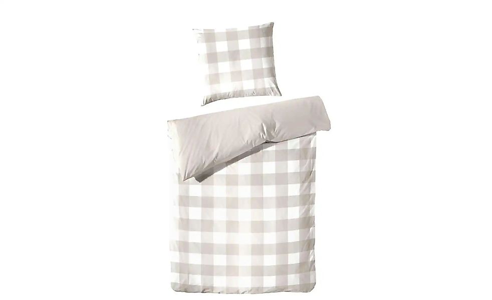 Perkal Bettwäsche-Set   ¦ braun ¦ Maße (cm): B: 155 H: 1 Bettwaren > Bettwä günstig online kaufen