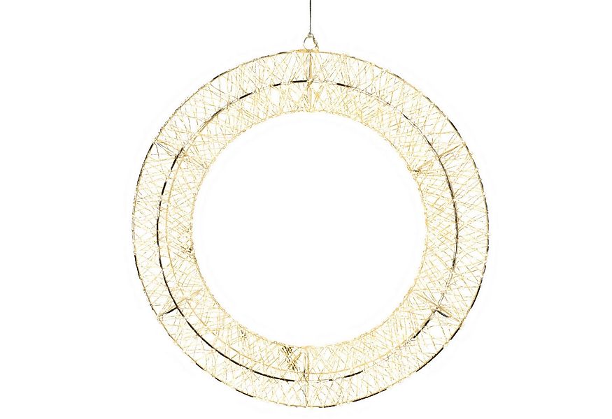BURI LED Dekolicht Lichterkranz 700 LEDs Ø 38cm Türkranz Fensterkranz IP44 günstig online kaufen