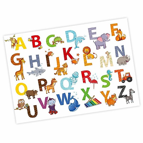 nikima Poster ABC, ABC, Kinder Lernposter günstig online kaufen