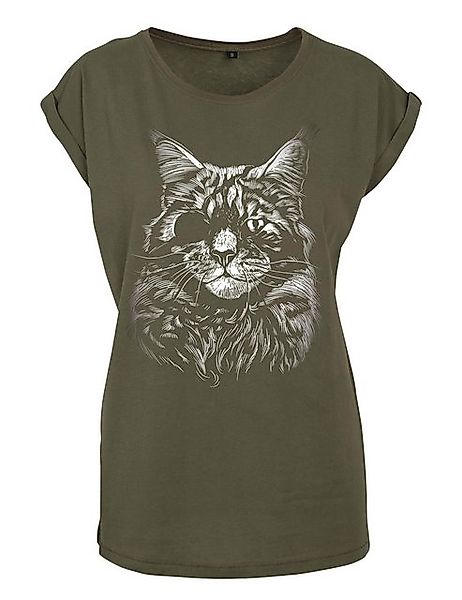 Youth Designz Print-Shirt "Katze Augenklappe" Damen T-Shirt Statement Gesch günstig online kaufen