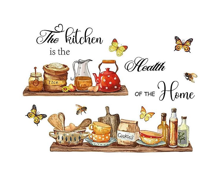 FELIXLEO Wandtattoo Wandtattoo Küche - Wandsticker Herausnehmbar Selbstkleb günstig online kaufen