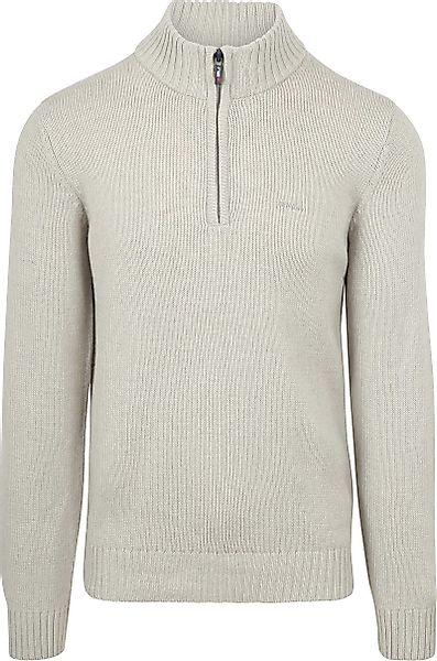 NZA Half Zip Pullover Wool Mix Adan Greige - Größe XL günstig online kaufen