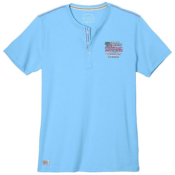 redfield Rundhalsshirt T-Shirt mit Knopfleiste in günstig online kaufen