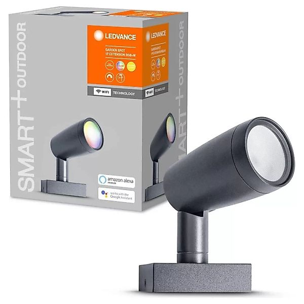 SMART+ LED Wand- und Deckenspot in Dunkelgrau 4,5W 260lm IP65 RGBW günstig online kaufen