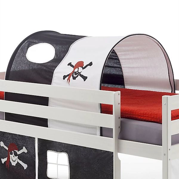 Tunnel MAX für Spielbett Hochbett in schwarz/weiß PIRAT günstig online kaufen
