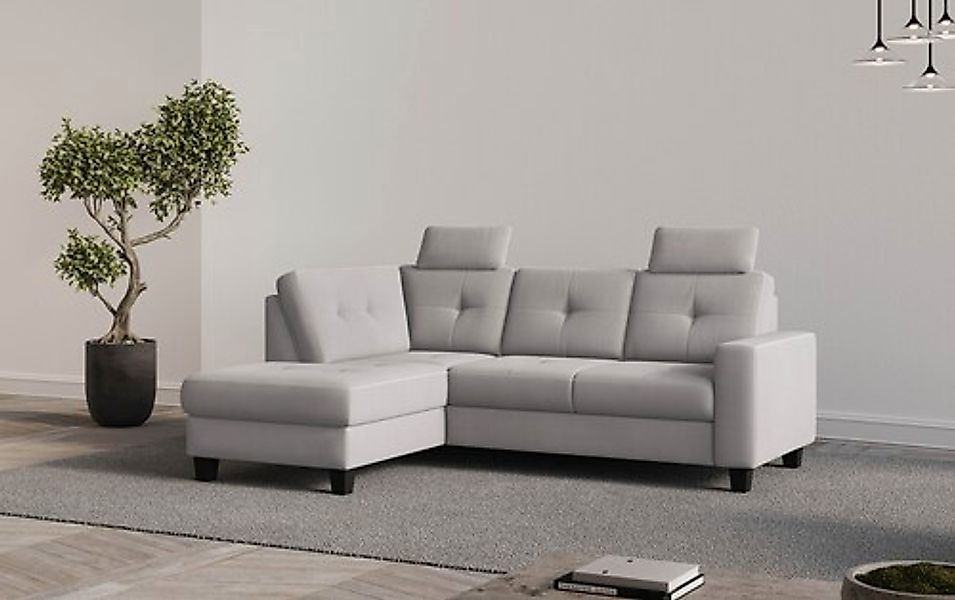 Places of Style Ecksofa »Varese«, Kreuznaht in beige günstig online kaufen