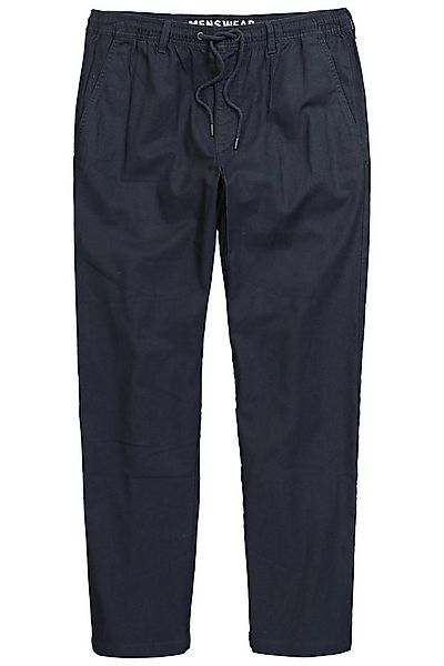 Men Plus Schlupfhose Men+ Leinenmix-Hose Relaxed Fit Elastikbund günstig online kaufen
