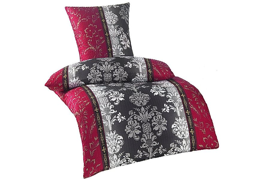 KH-Haushaltshandel Bettwäsche Seersucker Bettwäsche 135x200 +80x80cm, Ornam günstig online kaufen