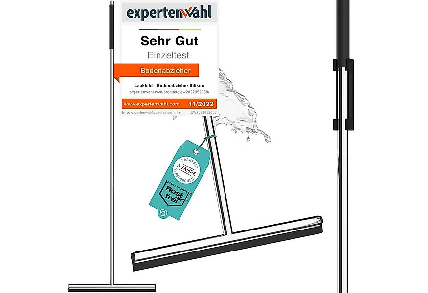 Laakfeld Wasserabzieher Edelstahl Hochglanz poliert mit Silikonhalterung oh günstig online kaufen