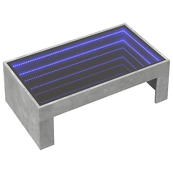 vidaXL Couchtisch mit Infinity-LED Betongrau 90x50x30 cm 847619 günstig online kaufen