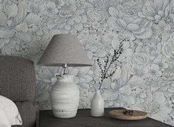 Marburg Vliestapete Flower, geprägt, matt, Blattmotiv günstig online kaufen