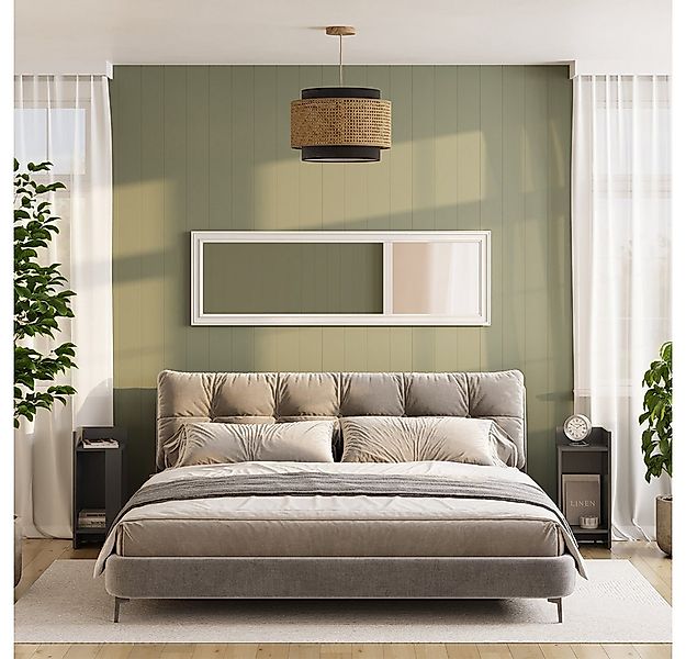 Vicco Nachtschrank Lenar, Anthrazit, 27 x 60 cm 2er-Set günstig online kaufen