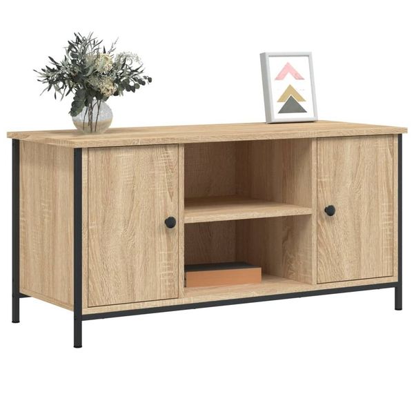 vidaXL TV-Schrank TV-Schrank Sonoma-Eiche 100x40x50 cm günstig online kaufen