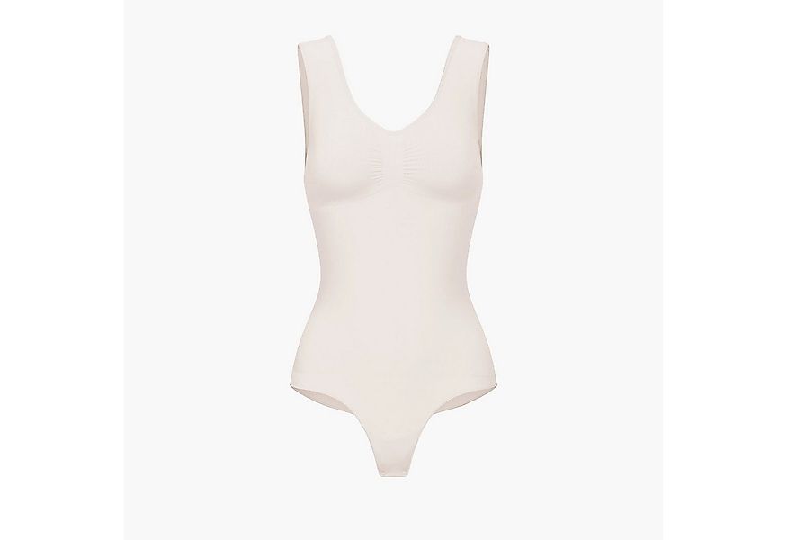 Creamy Fabrics Miederbody Tank Bodysuit Sculpting Shapewear mit String-Sand günstig online kaufen