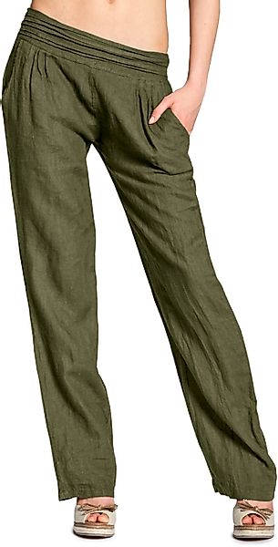 Caspar Leinenhose KHS020 Damen Casual Leinen günstig online kaufen
