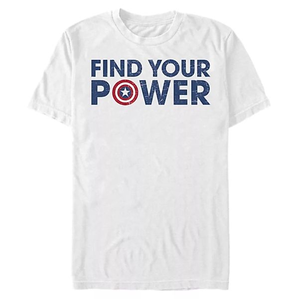Marvel - Avengers - Captain America Shield Power - Männer T-Shirt günstig online kaufen