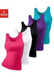 petite fleur Unterhemd 5er-Pack, aus weicher Doppelripp-Qualität, Tanktop, günstig online kaufen