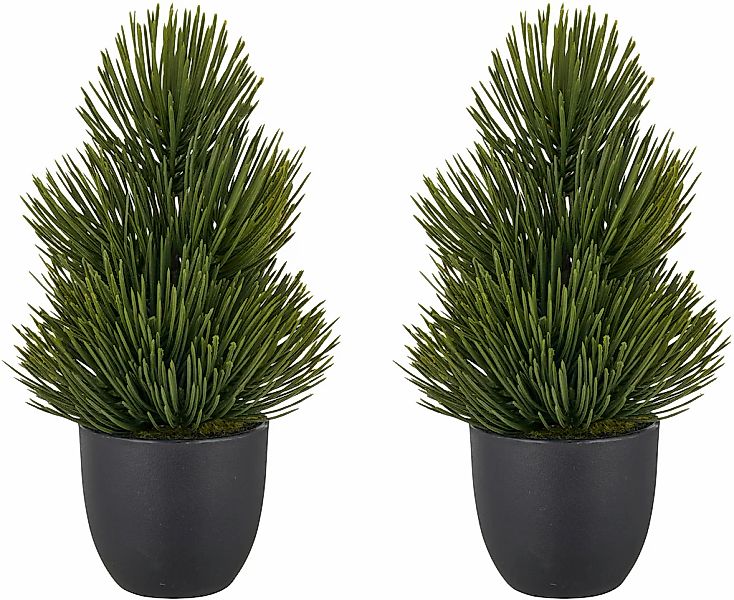 Creativ green Winterliche Kunstpflanze "Kiefernbäumchen" mit detalgetreuem günstig online kaufen