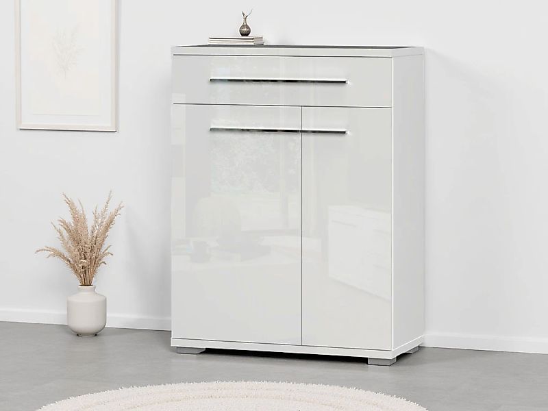 OTTO home Schuhschrank "Piano" (H/B/T): 101/76/35cm, UV lackiert, hochglänz günstig online kaufen