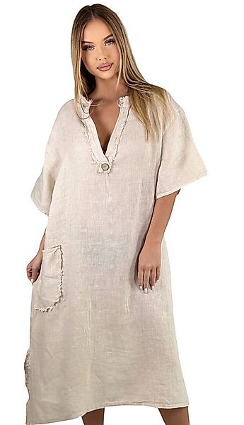 Mississhop Sommerkleid Dame Kleid Sommerkleid 100% Leinen M.3093 Gr.36-40 günstig online kaufen