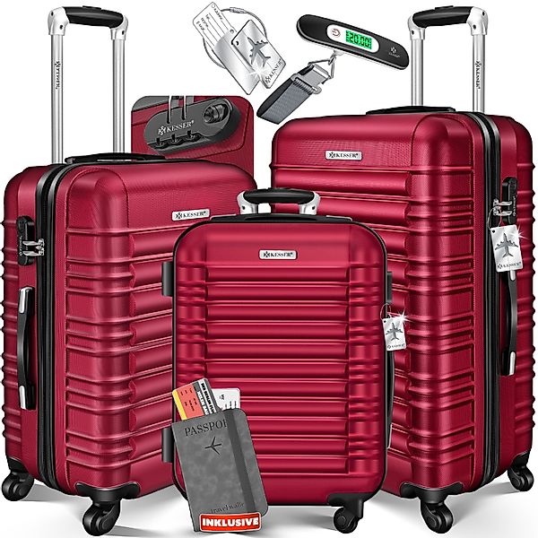 KESSER Kofferset, 4 Rollen, (3 tlg), günstig online kaufen