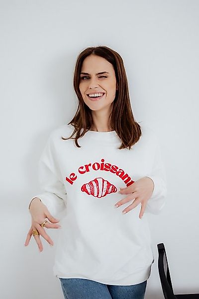 von Herzen Longsweatshirt Sweater "Croissant" – Sweatshirt mit Statementpri günstig online kaufen