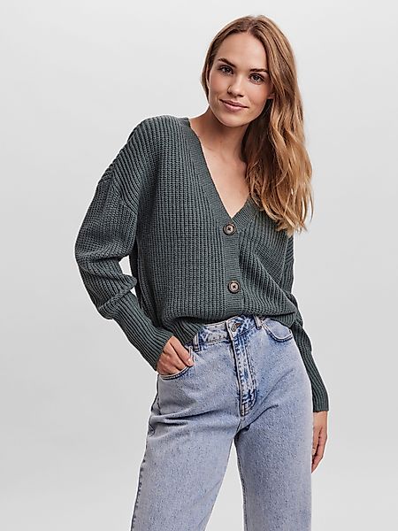 Vero Moda Strickjacke VMLEA LS V-NECK günstig online kaufen