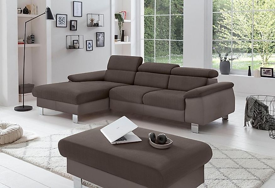 COTTA Polstergarnitur »Komaris L-Form, B: 242 bzw. 100 cm (Set: Ecksofa & H günstig online kaufen