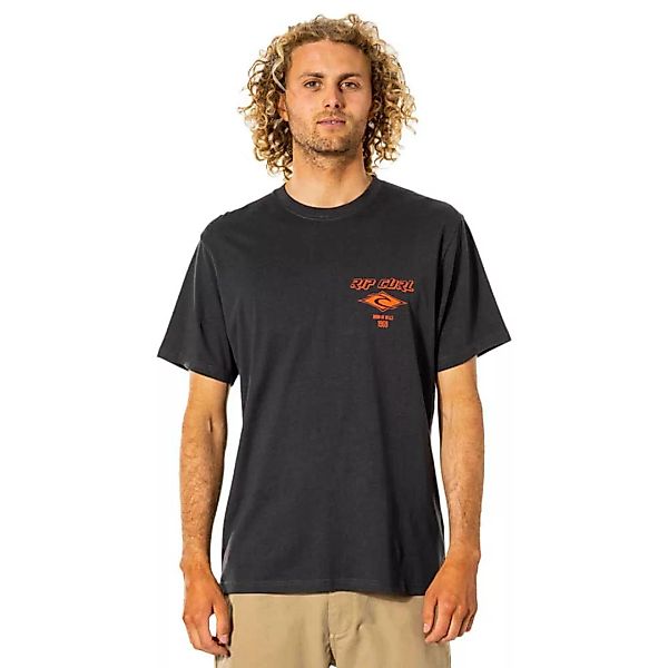 Rip Curl Fadeout Essential Kurzärmeliges T-shirt L Washed Black günstig online kaufen