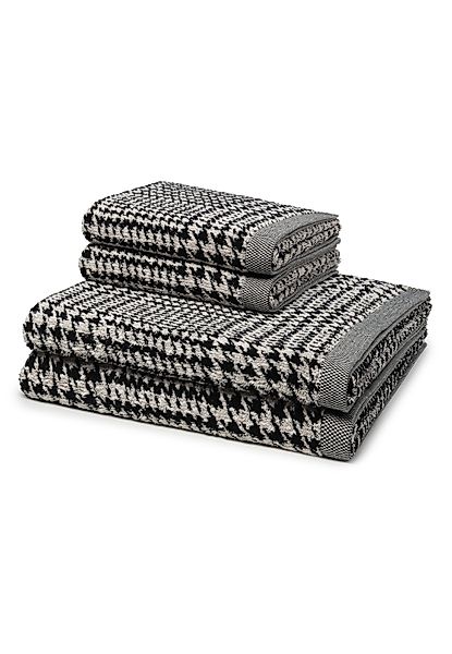 Möve Handtuch Set Brooklyn Glencheck, Baumwolle günstig online kaufen