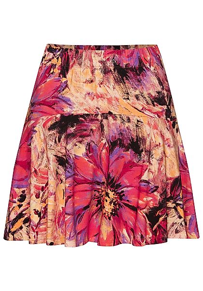 LASCANA Hosenrock, mit Alloverdruck, Skort, Rock inklusive Hose, bequemer B günstig online kaufen