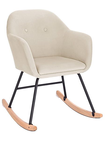 Woltu Schaukelstuhl (1 St), Schaukelsessel Samt Stahl Massivholz günstig online kaufen