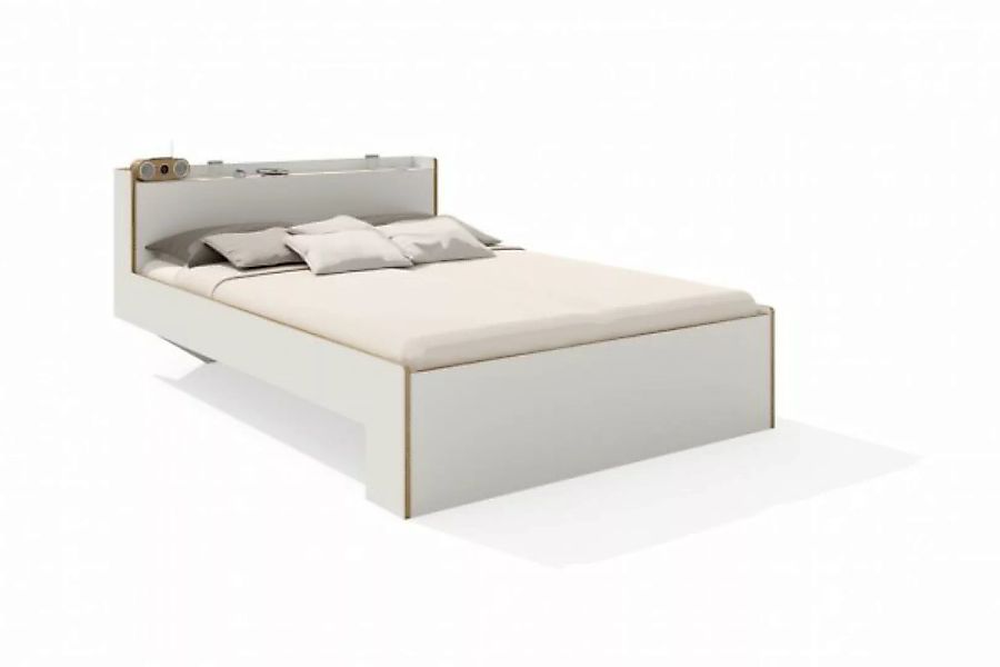 NOOK Doppelbett Weiß 140 x 220 cm günstig online kaufen