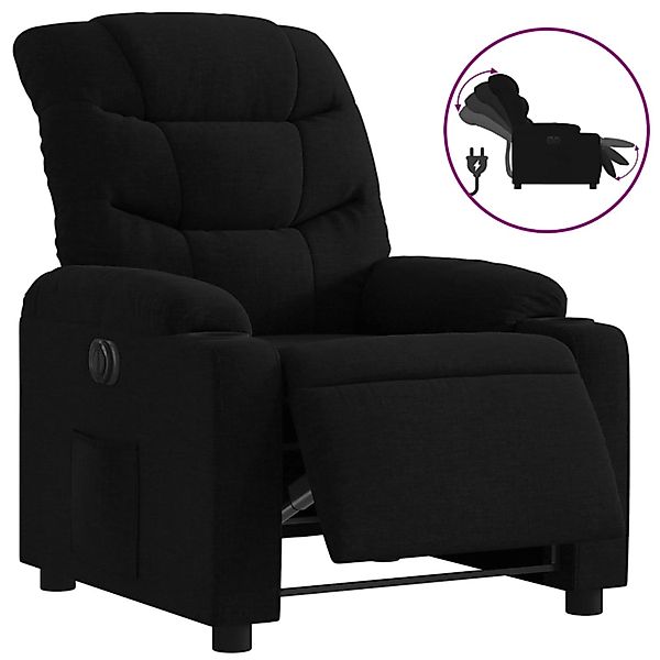 vidaXL Relaxsessel Elektrisch Schwarz Stoff 3206629 günstig online kaufen