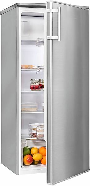 exquisit Kühlschrank "KS185-4-HE-040E inoxlook" 123,2 cm hoch 55 cm breit 1 günstig online kaufen