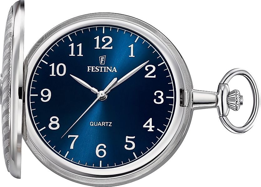 Festina Taschenuhr Festina Herrenuhr Edelstahl silber, günstig online kaufen