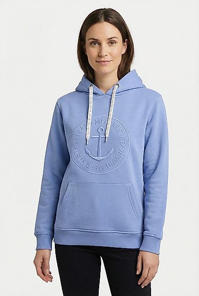 Zwillingsherz Hoodie Strand Meer Küste mit Kapuze und gleichfarbig gestickt günstig online kaufen