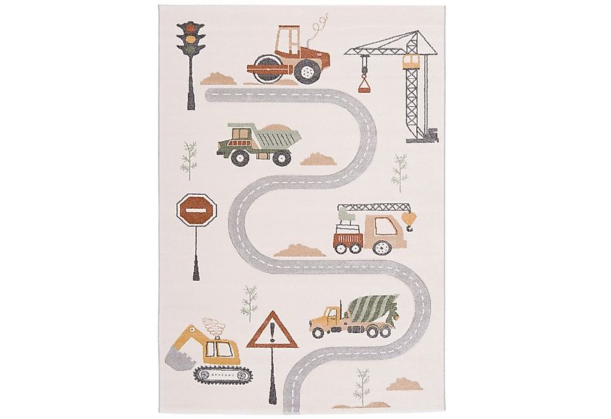 Pergamon Kinderteppich Kinder Teppich Maui Kids Baustelle, Rechteckig, Höhe günstig online kaufen