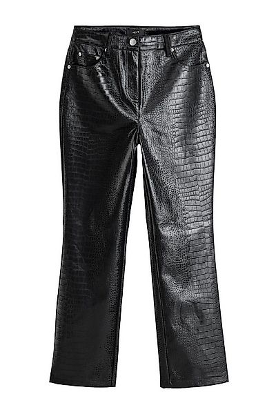 Next Lederimitathose Hose aus Kunstleder mit geradem Bein (1-tlg) günstig online kaufen