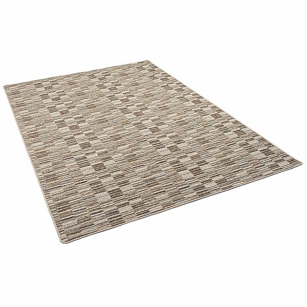 Snapstyle Streifenberber Teppich Modern Stripes Beige 160x160cm günstig online kaufen