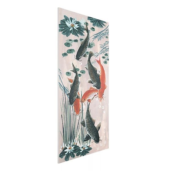 Forexbild Tiere - Querformat Asiatische Malerei Kois im Teich II günstig online kaufen