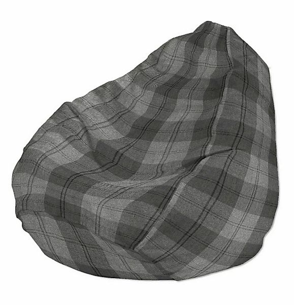 Bezug für Sitzsack, grau-anthrazit, Bezug für Sitzsack Ø80 x 115 cm, Edinbu günstig online kaufen