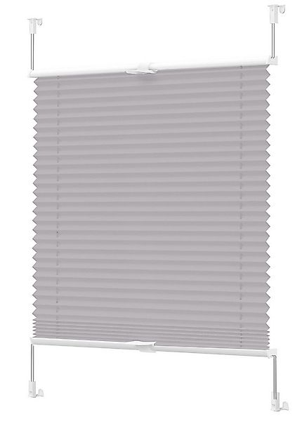 Vkele Plissee Ohne Bohren,Klemmfix,Weiß, Einfach Montage, Klemmträger, Easy günstig online kaufen