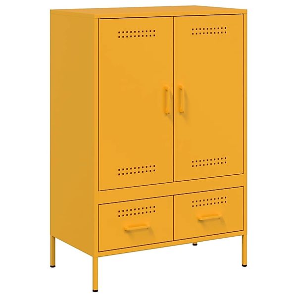 vidaXL Highboard Senfgelb 68x39x101,5 cm Stahl 843111 günstig online kaufen