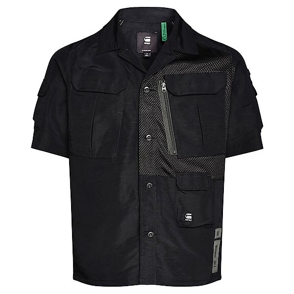 G-star E Utility Cropped Kurzarm Hemd S Dark Black günstig online kaufen