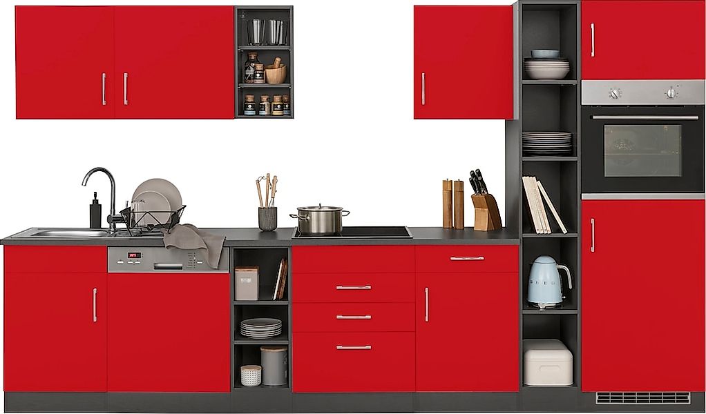 HELD MÖBEL Küchenzeile "Paris", ohne E-Geräte, Breite 340 cm günstig online kaufen