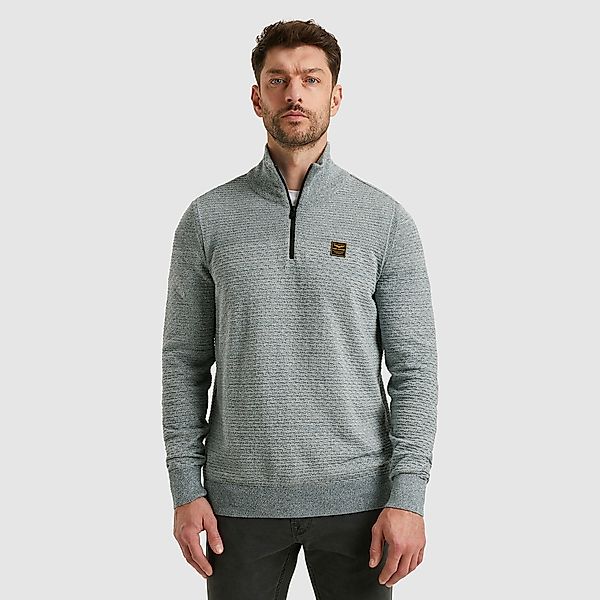 PME LEGEND Troyer mit Struktur-Muster und Logo-Badge günstig online kaufen