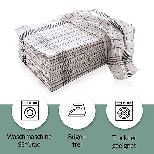 Zestri Geschirrtuch 10er-Set aus 100% Baumwolle, günstig online kaufen