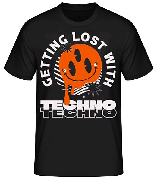 Getting Lost With Techno · Männer Basic T-Shirt günstig online kaufen